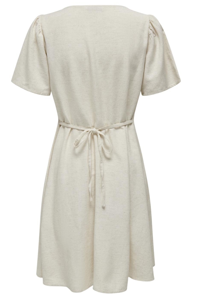 ONLVITA LIFE LINEN S/S SHORT DRESS 15317914 Pumice Stone